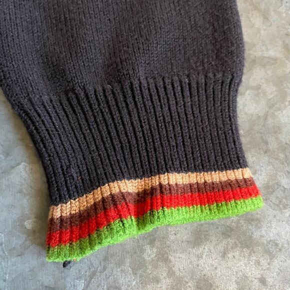 Burger King Sweater Mens Small Black Pullover Manager Employee Logo Y2K Vintage - Picture 10 of 13